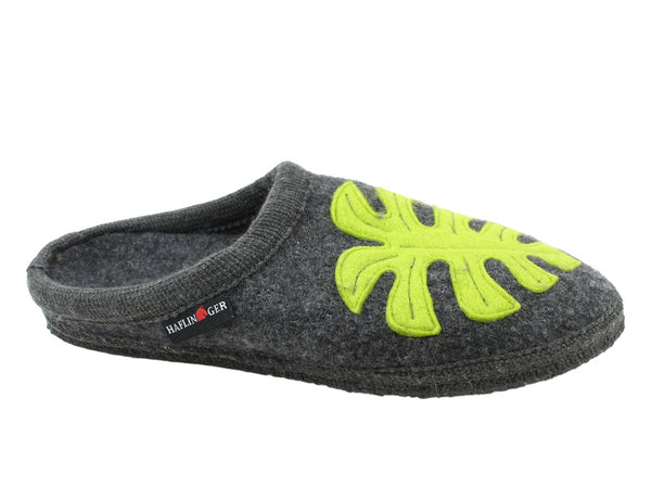 Size 38/UK5 only - Haflinger Slippers Monstera Anthracite