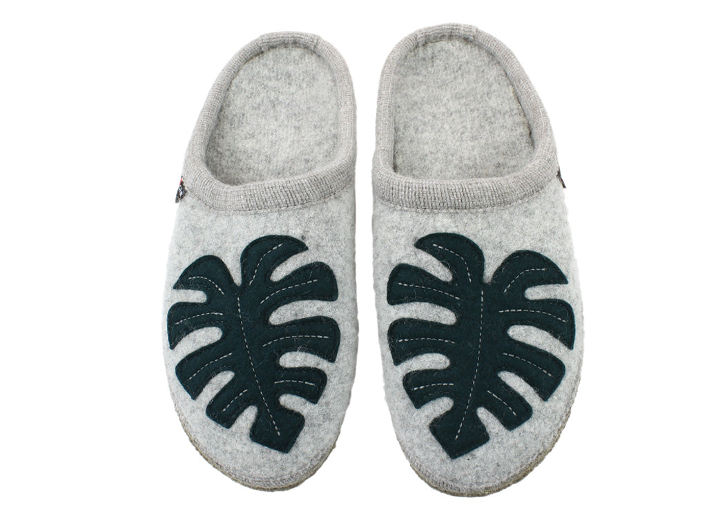 Size 38/UK5 only - Haflinger Slippers Monstera Grey
