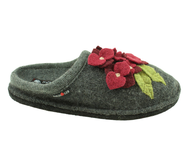 Size 38/UK5 only - Haflinger Slippers Flair Hydrangea Anthracite