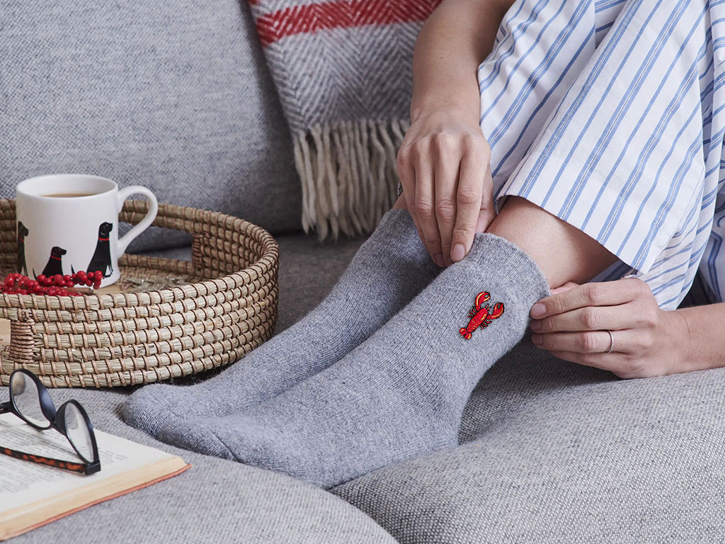 Sweet William Coastal Socks Lobster