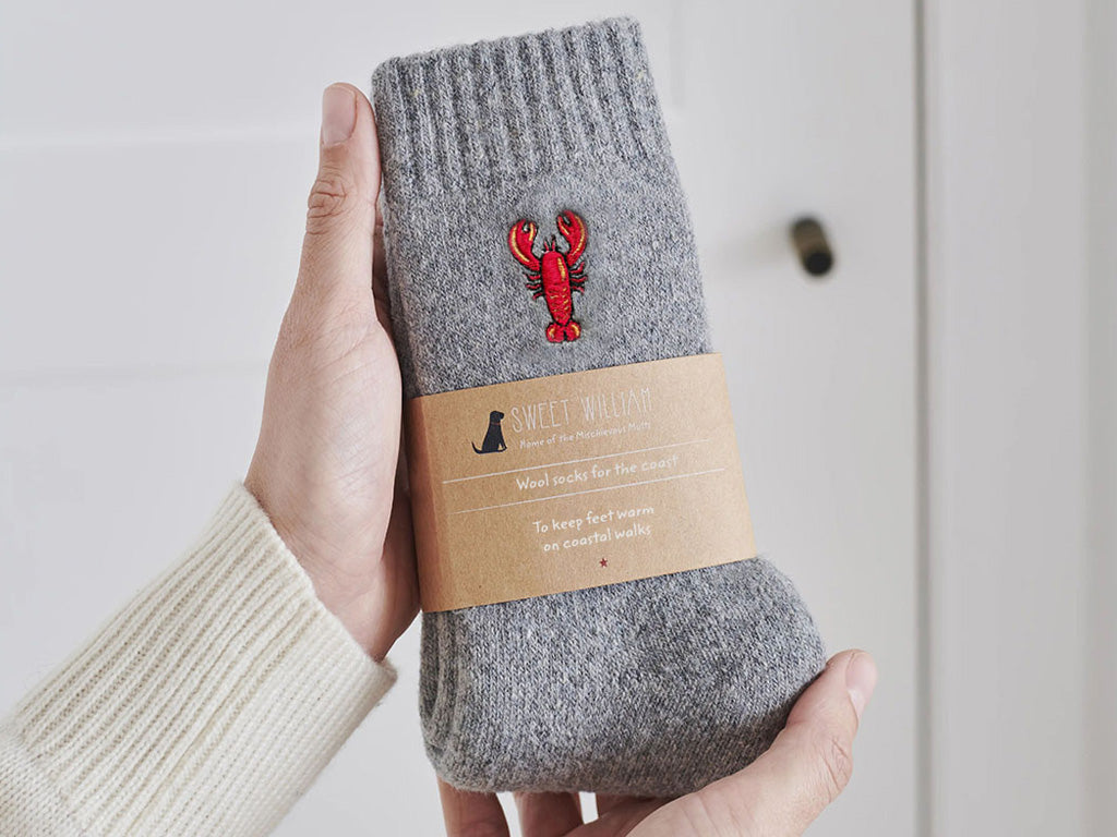 Sweet William Coastal Socks Lobster