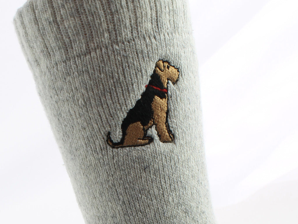 Sweet William Dog Socks Airedale