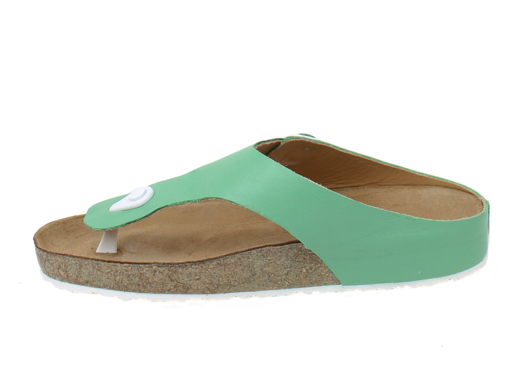 Haflinger Sandals Memphis Green side view