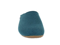 Haflinger Slippers Everest Fundus Teal front view