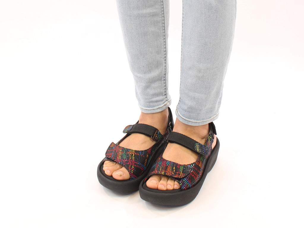 Wolky Sandals Jewel Black Corza