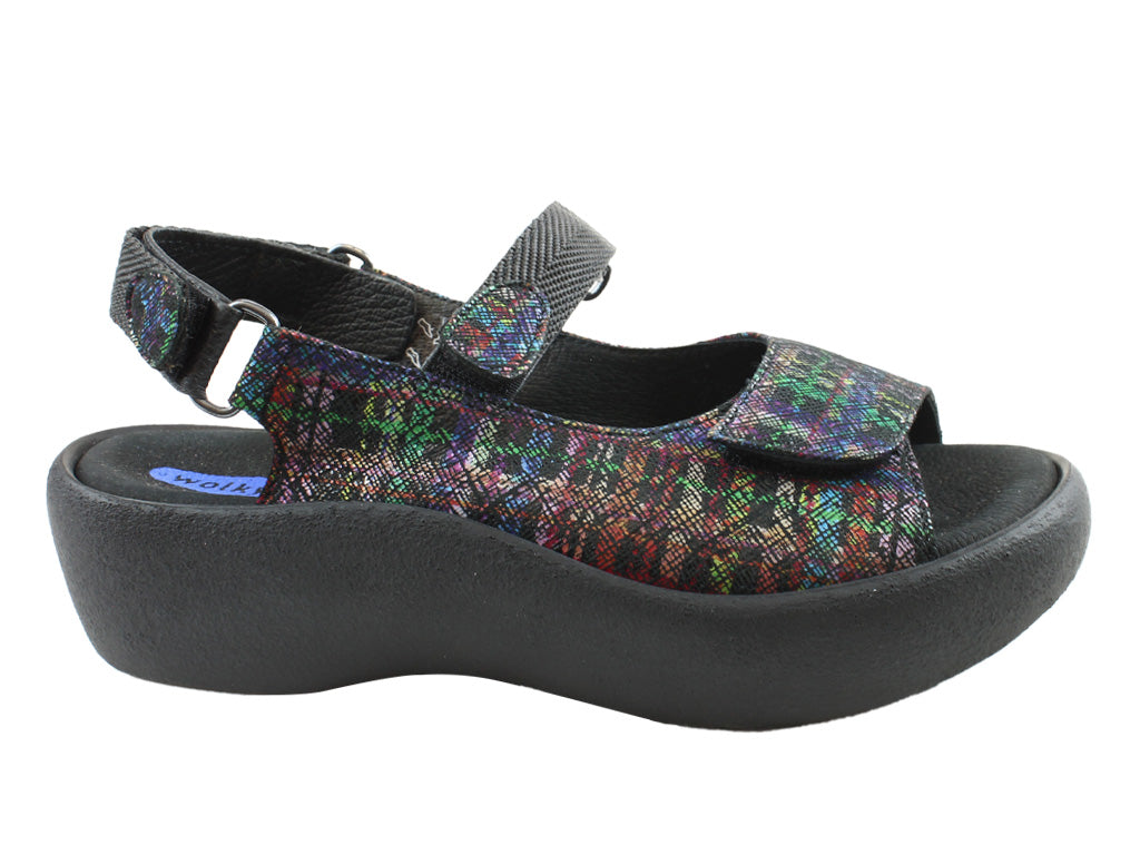 Wolky Sandals Jewel Black-multi Giza