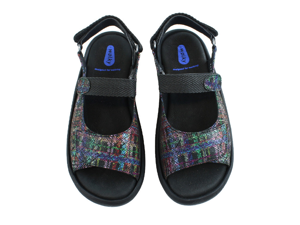 Wolky Sandals Jewel Black-multi Giza