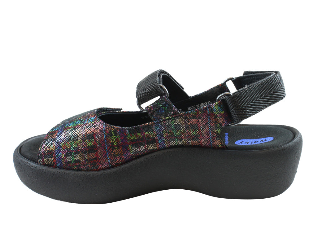 Wolky Sandals Jewel Black-multi Giza