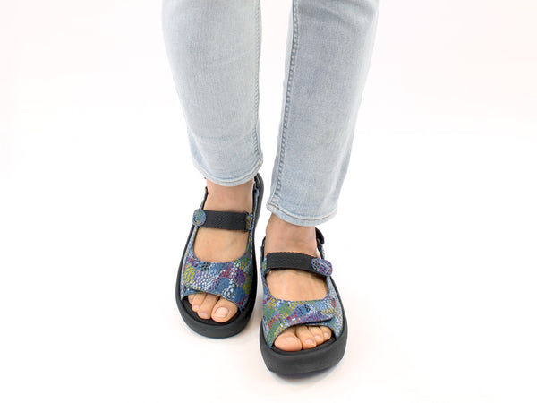 Wolky Sandals Jewel Jeans Fantasy