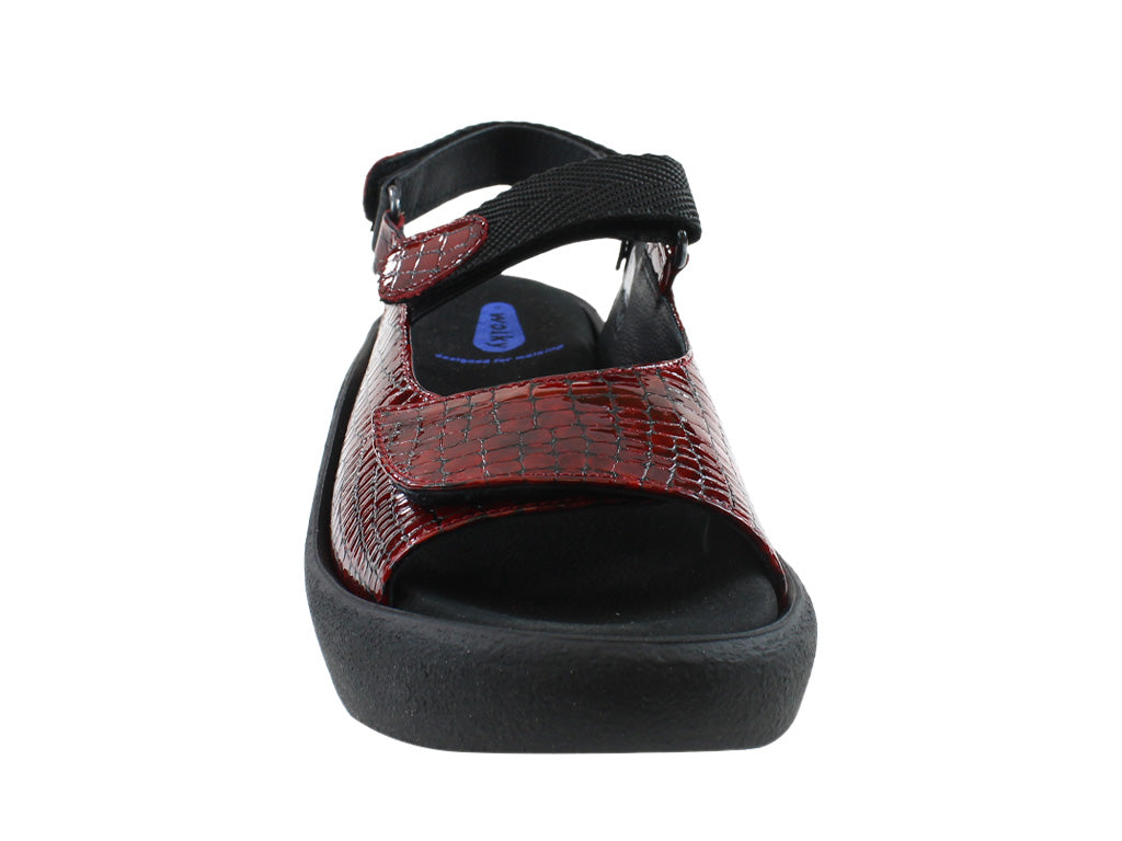 Wolky Sandals Jewel Red mini croco