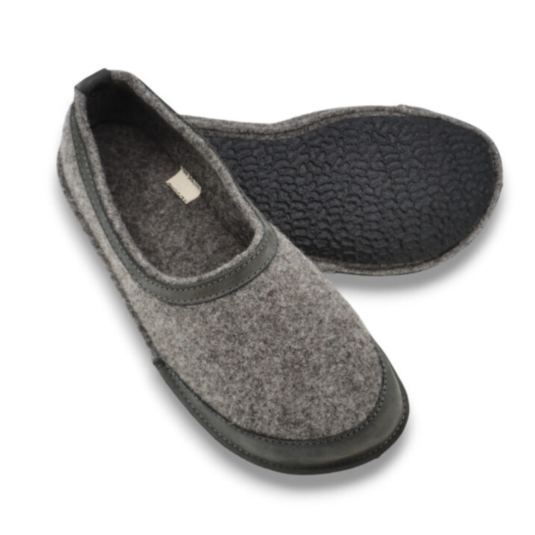 OmaKing Barefoot Steiner slippers Ash Brown