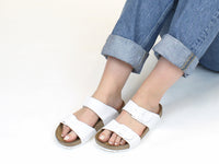 Haflinger Sandals Andrea White Intreccio