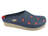 Haflinger Clogs Grizzly Sweetheart Navy
