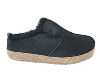 Haflinger Clogs Sheepskin Saskatchewan Black side view