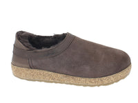 Haflinger Sheepskin Clogs Siberia Brown side view