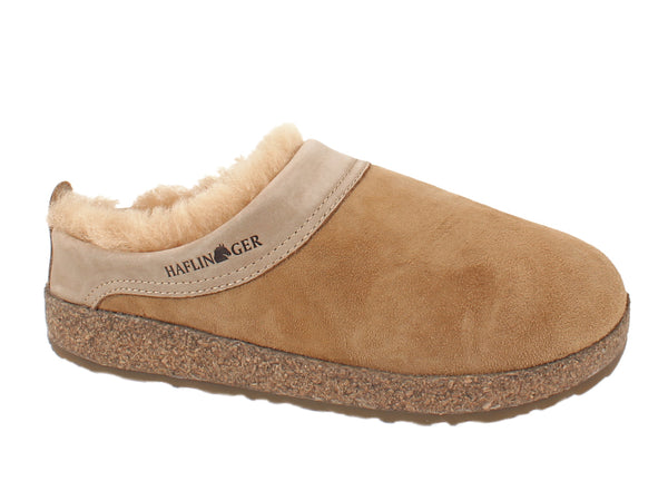 Haflinger Clogs Sheepskin Snowbird Natural SIDE VIEW