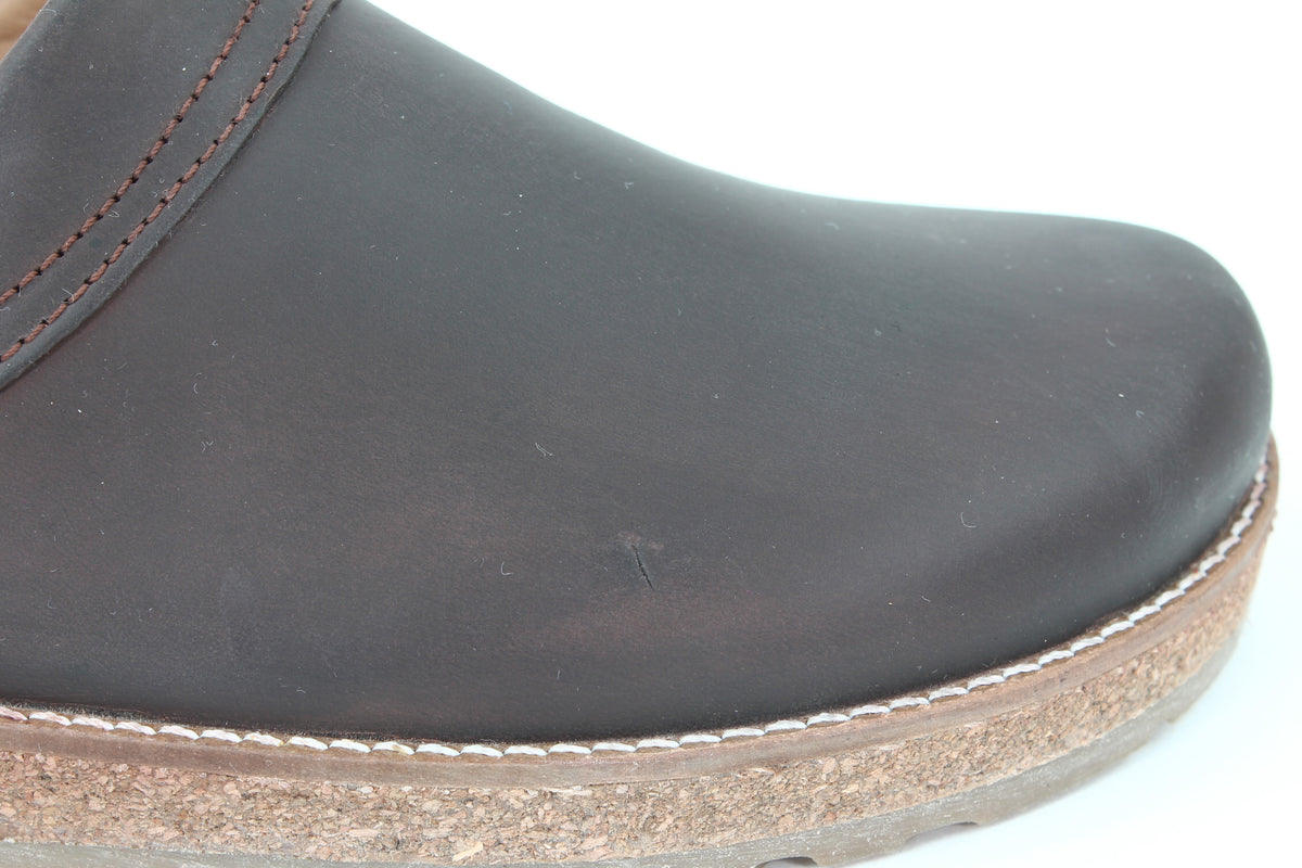 Haflinger Leather Clogs Travel Brown (Second Quality)