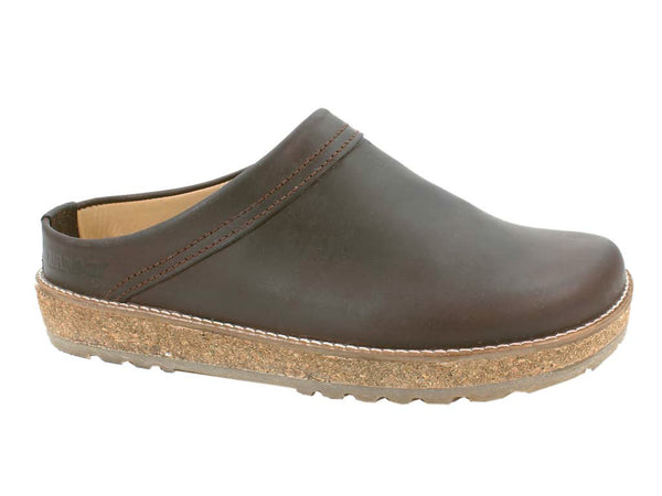 Haflinger Leather Clogs Travel Brown 748 SIDE VIEW