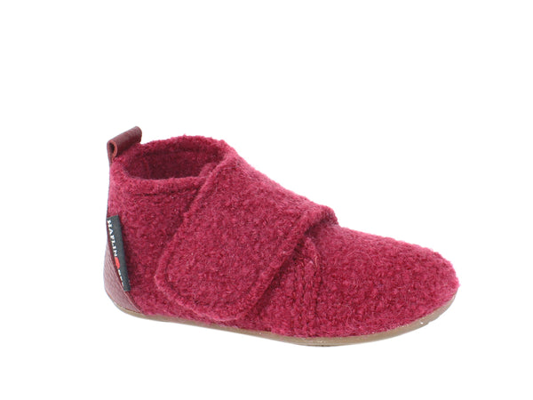 Haflinger Children's slippers Bello Burgundy side view