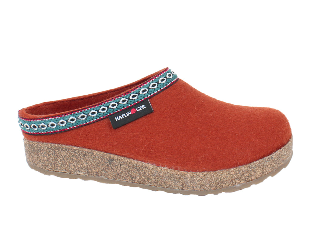 Haflinger Clogs Grizzly Franzl Fox side view