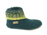 Haflinger Children's slippers Iris Green side view