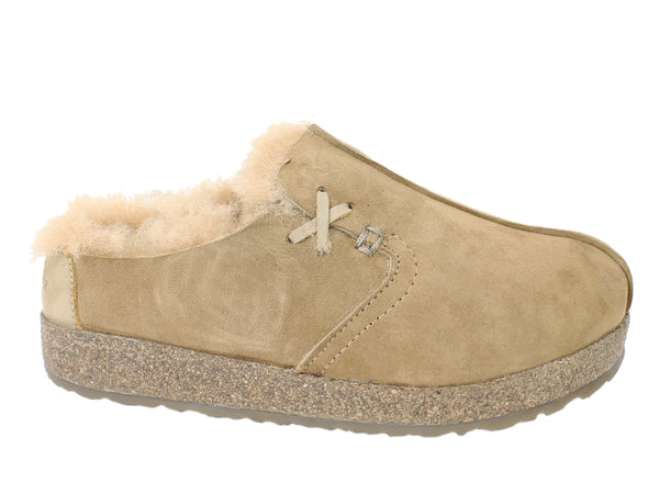 Haflinger Clogs Sheepskin Saskatchewan Beige side view