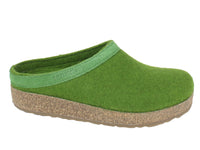 Haflinger Felt Clogs Grizzly Torben Grass Green  side view