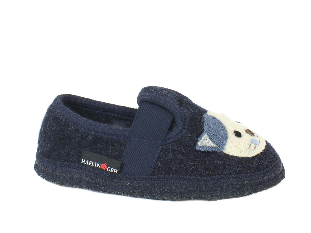 Haflinger Children's slippers Pets Blue side view