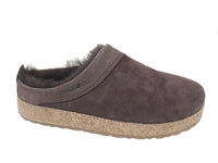 Haflinger Clogs Sheepskin Snowbird Brown side view