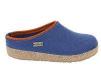 Haflinger Felt Clogs Grizzly Kris Blueberry side view