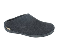 Glerups Slippers Charcoal Rubber Sole side view