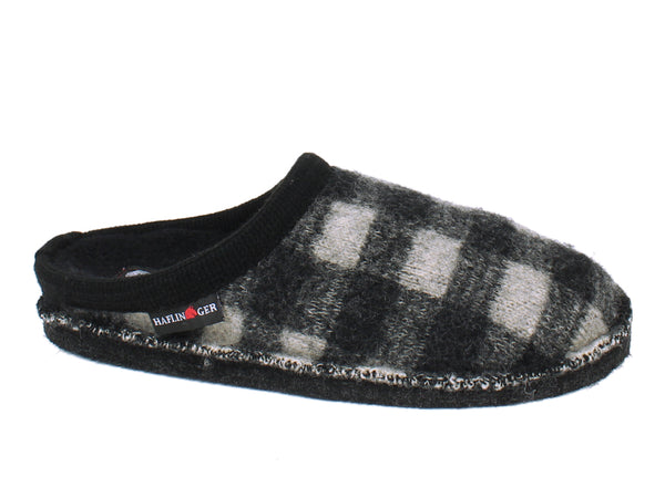 Haflinger Unisex Slippers Flair Plaid side view
