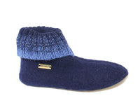 Haflinger Children's slippers Iris Navy Blue side view