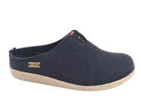Haflinger Slippers Blizzard Visby Blue side view
