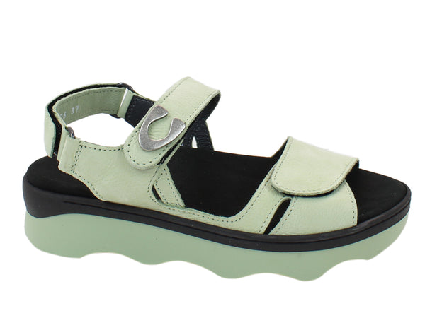 Wolky Sandals Medusa Green side view