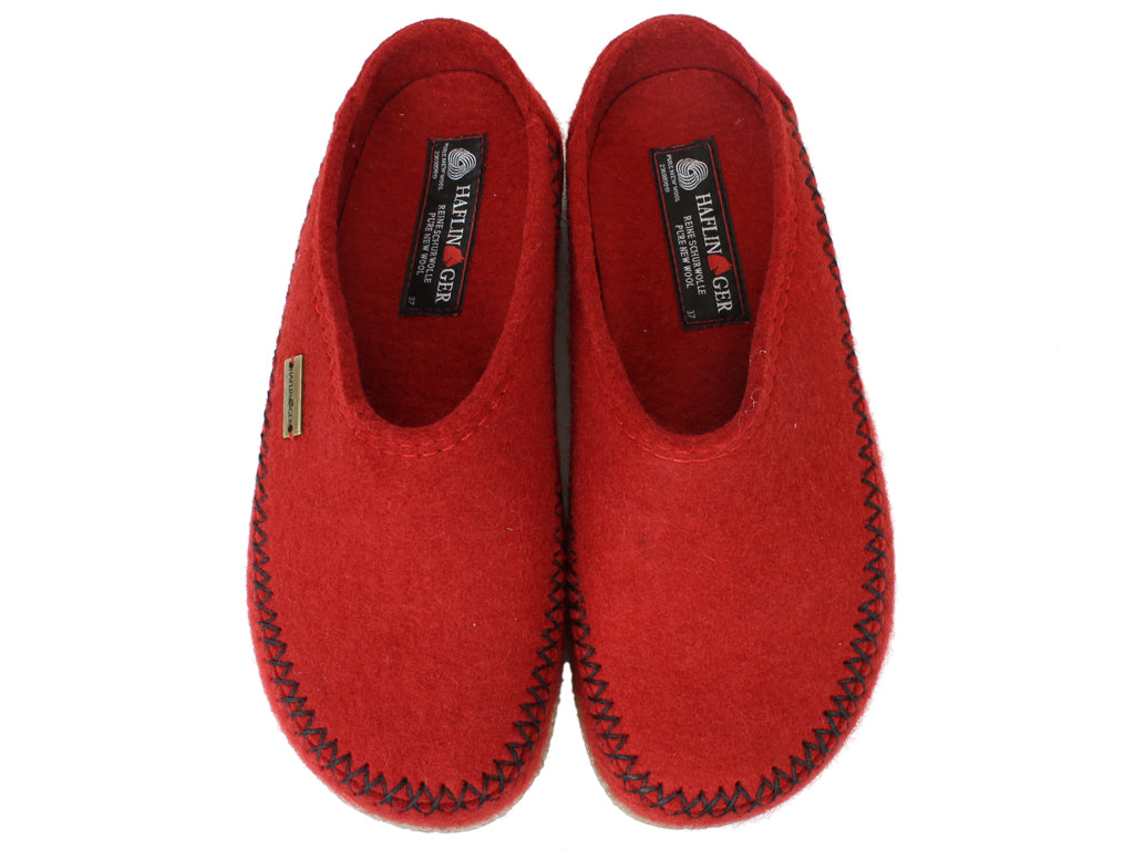 Haflinger Slippers Blizzard Credo Rubin upper view