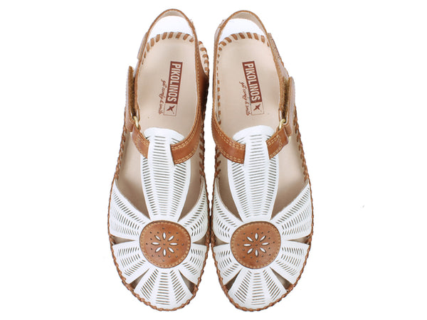 Pikolinos Women Sandals Vallarta 655-0575909 White upper view