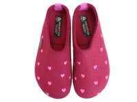 Haflinger Felt Clogs Grizzly Sweetheart Port upper view