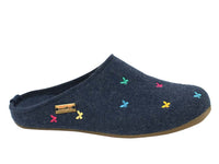 Haflinger Slippers Everest Butterflies Jeans side view