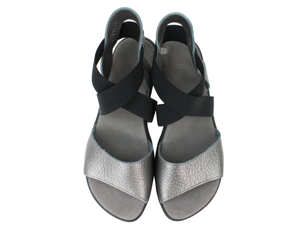 Arche Sandals Satia Iron Grey upper view