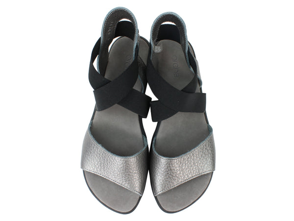 Arche Sandals Satia Iron Grey upper view