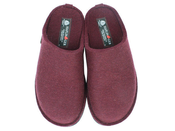 Haflinger Slippers Flair Soft Bordeaux upper view