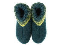 Haflinger Children's slippers Iris Green upper view