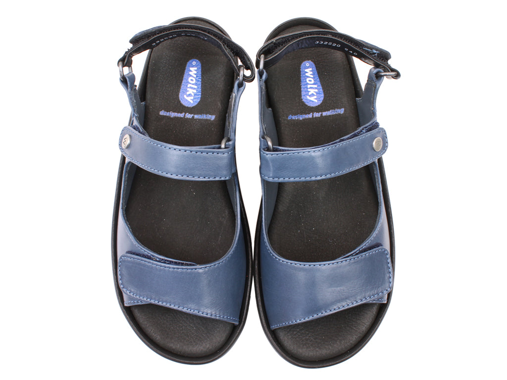 Wolky Women Sandals Rio Jeans upper view