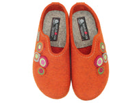 Haflinger Clogs Grizzly Kanon Rost Orange upper view