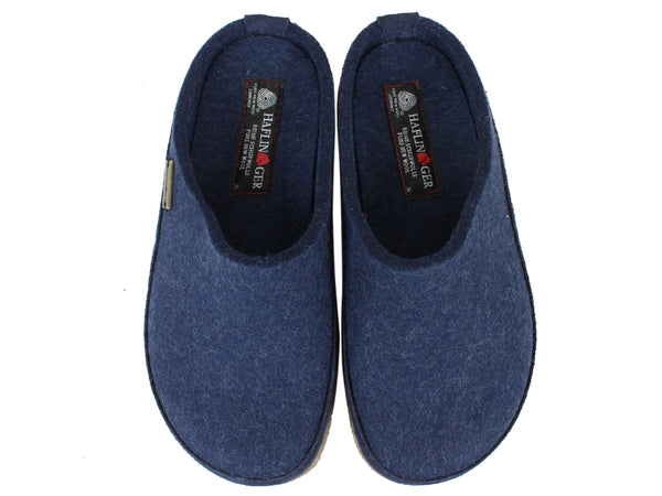 Haflinger Slippers Blizzard Skane Jeans upper view