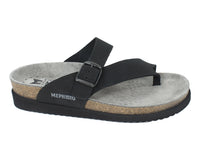 Mephisto Sandals Helen Nubuck Black side view