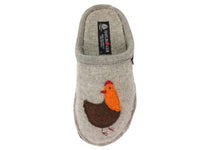 Haflinger Slippers Flair Hen Brown left foot