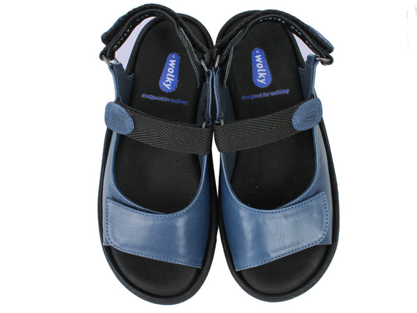 Wolky Women Sandals Jewel Jeans upper view