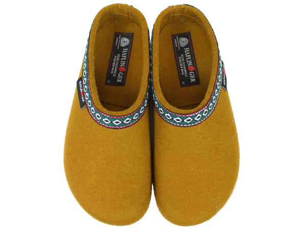 Haflinger Clogs Grizzly Franzl Masala upper view
